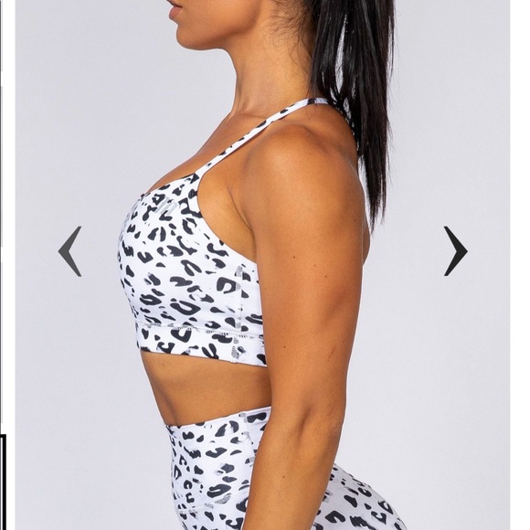 Muscle Nation Snow Leopard Tone Bra-Medium - Picture 3 of 9